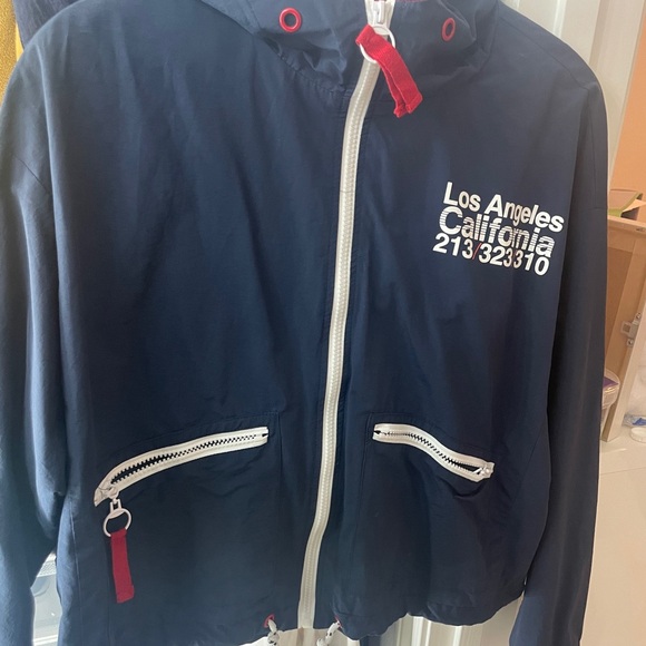 Forever 21 Jackets & Blazers - Forever 21 Navy Jacket with Red and White Details